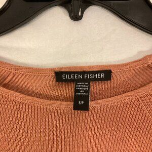 Eileen Fisher Camel Lt Brown Sweater, Organic Linen/Cotton Blend, size S/P